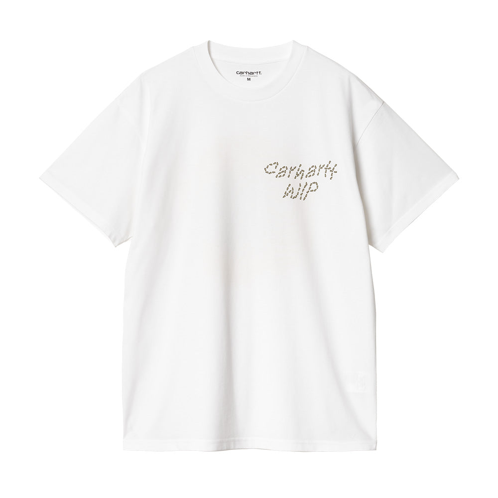 carhartt wip i034661 ss sunflower t shirt white