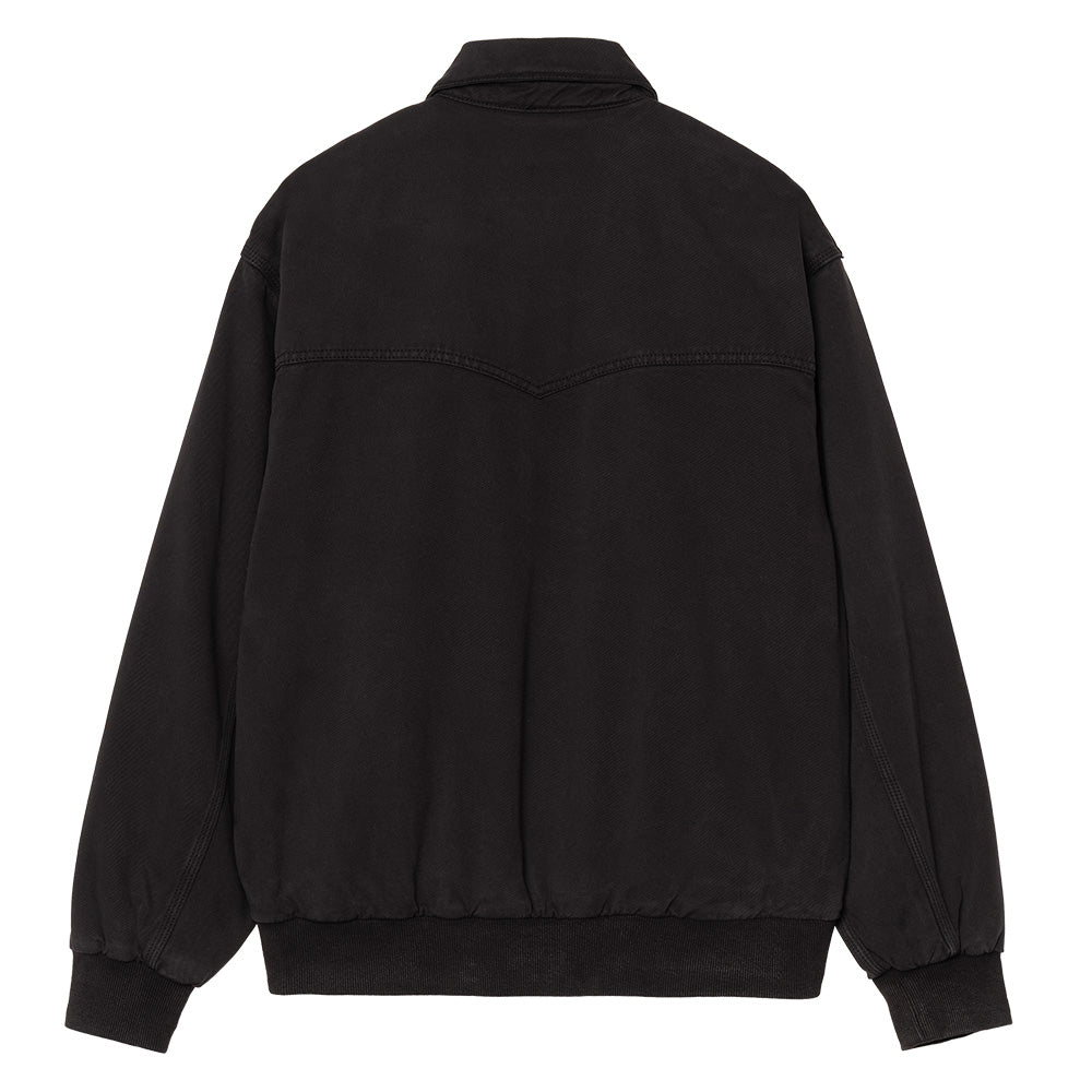 carhartt wip i034825 89 gd og santa fe jacket black garment dyed