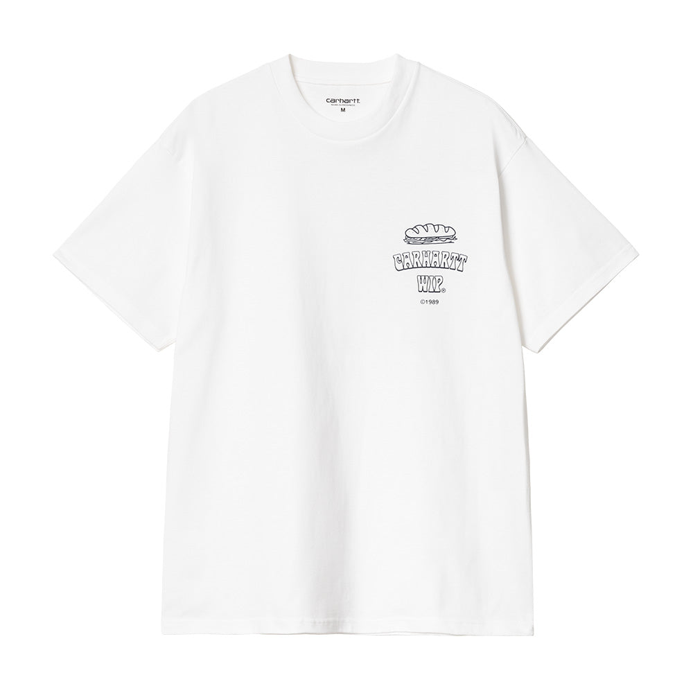 carhartt wip i035230 ss sandwich t shirt white