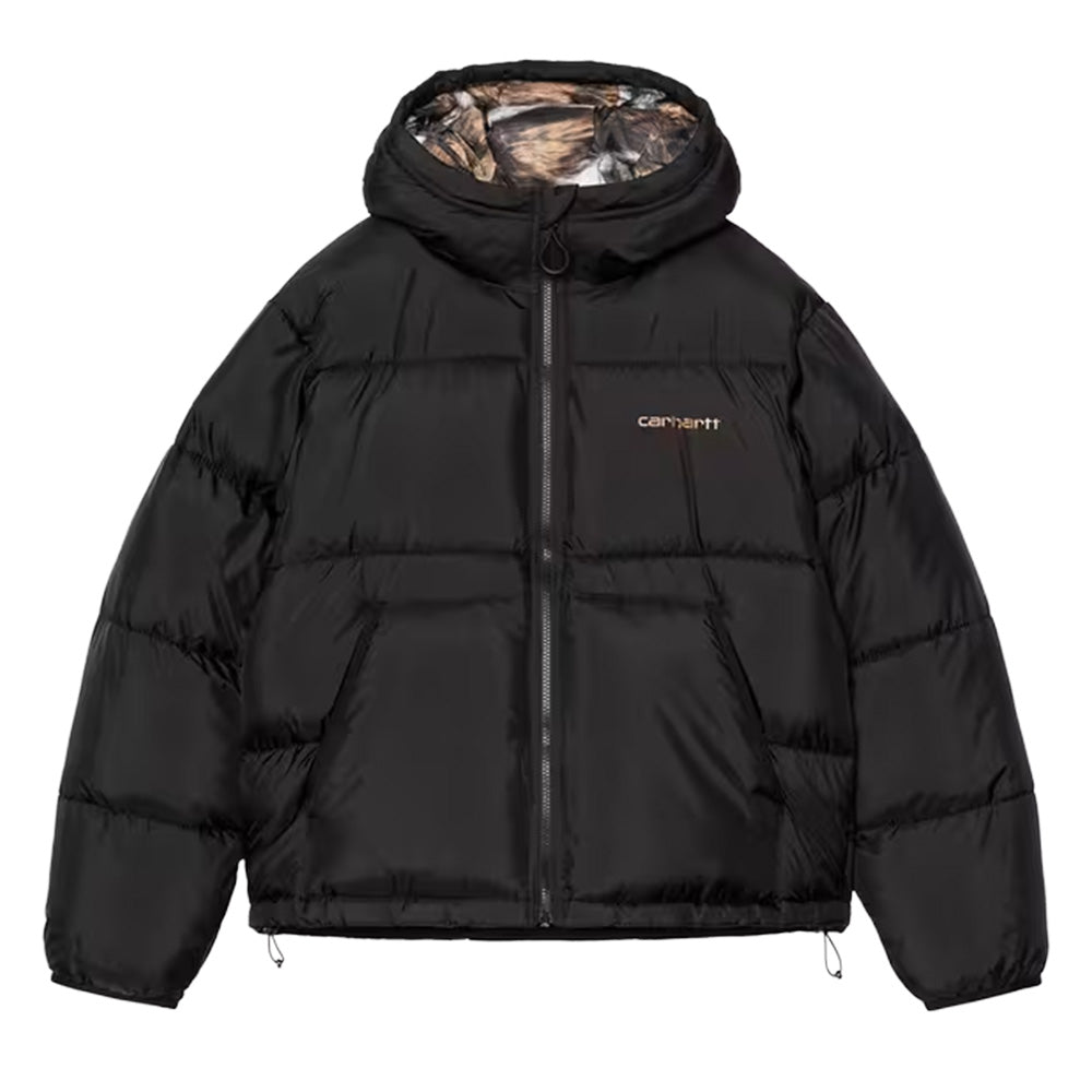 carhartt wip i035371 3ak xx wtoronto jacket black wild dog print