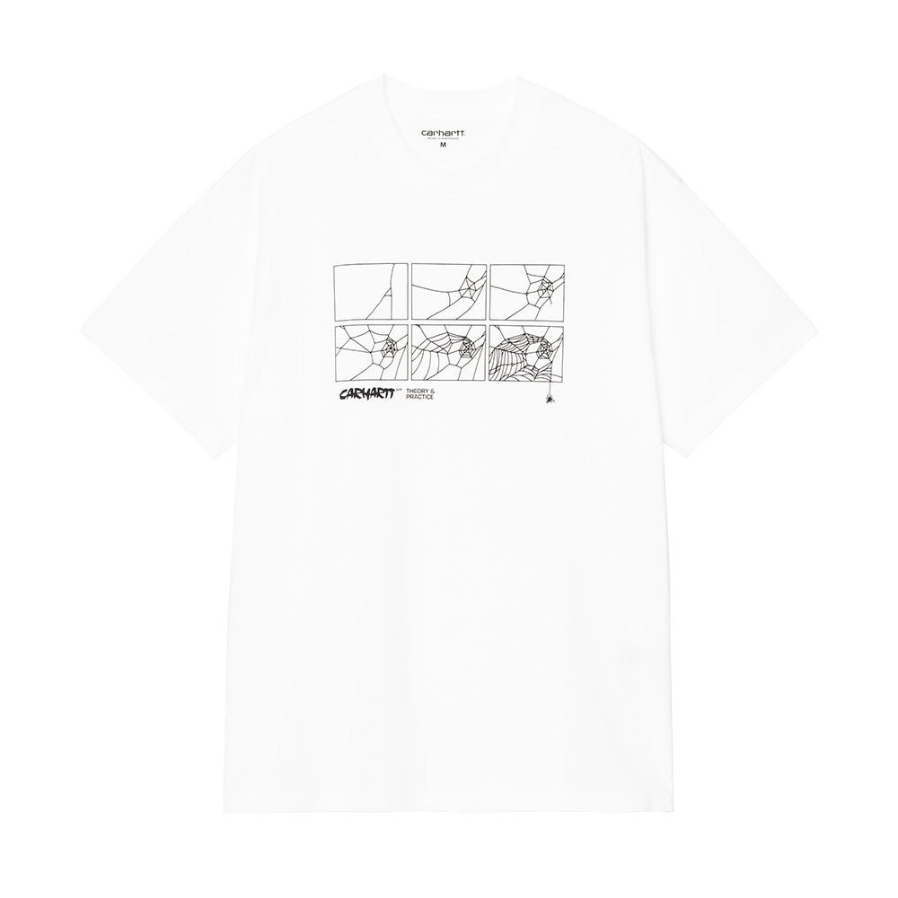 carhartt wip i0355012 xx theory and practice t shirt white