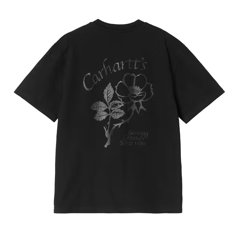 carhartt wip i035542 89 w ss flourish t shirt black