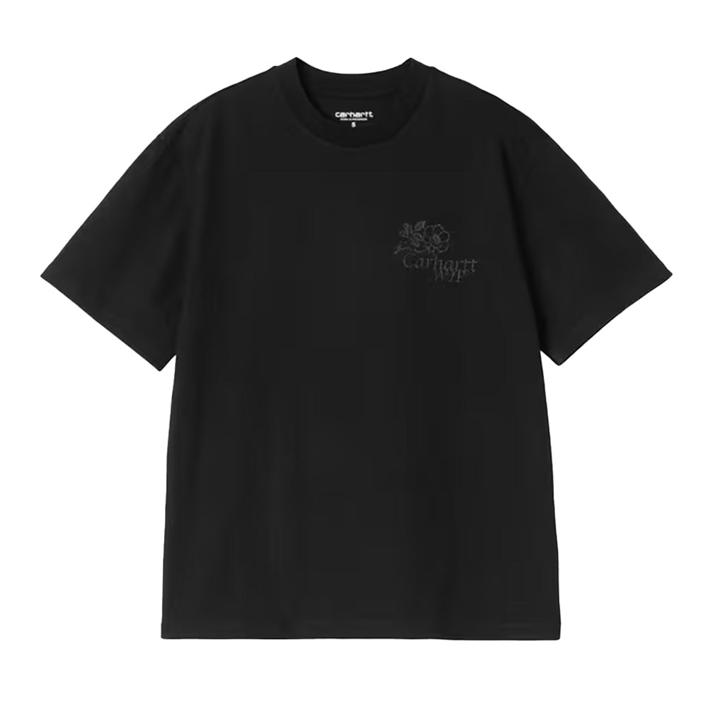carhartt wip i035542 89 w ss flourish t shirt black