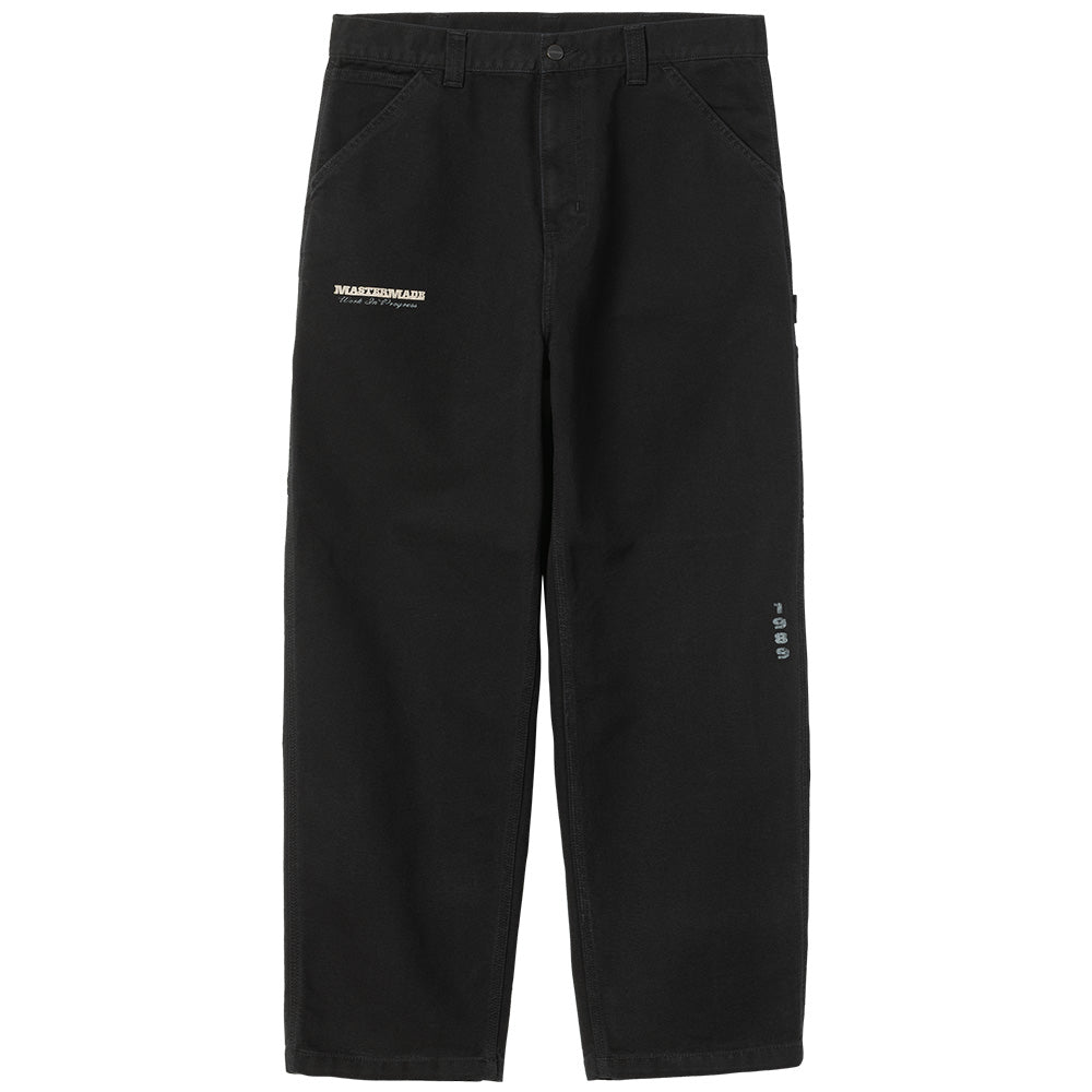 carhartt wip i035560 og single knee graphic pant pant blackheavy stone wash