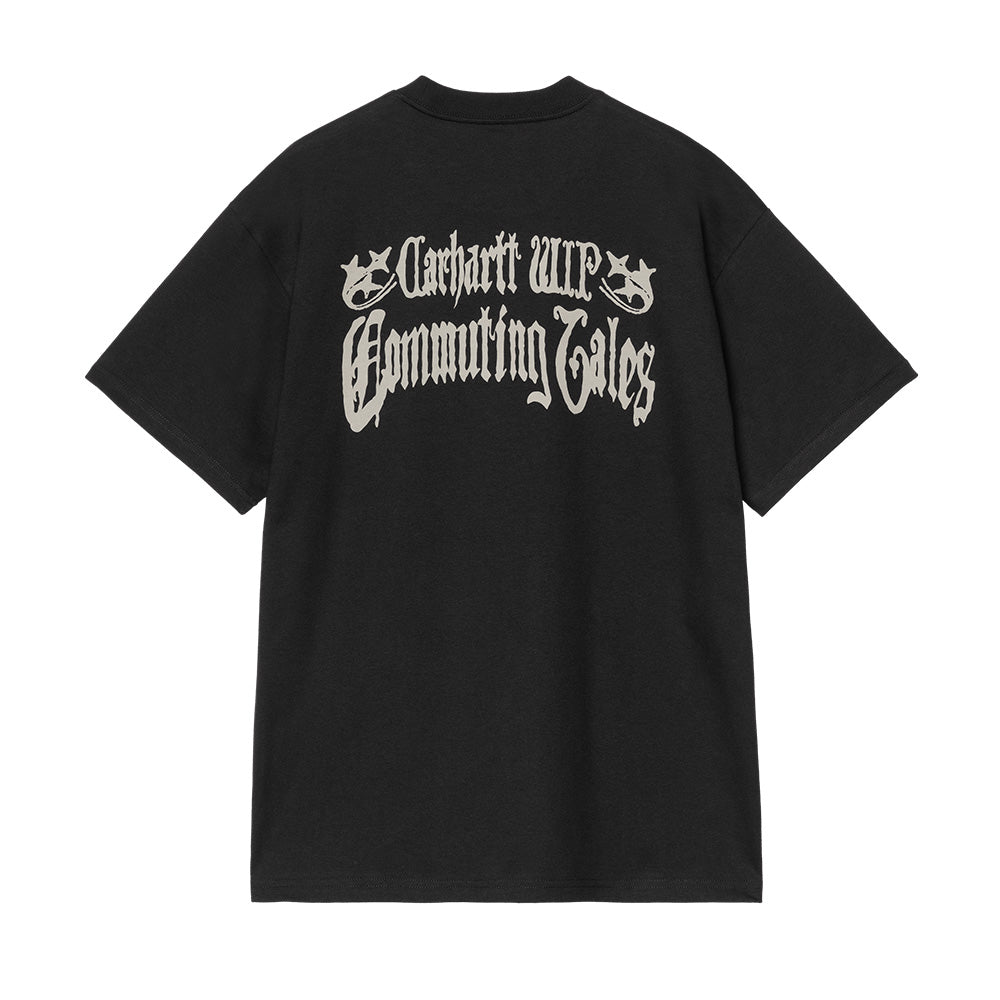 carhartt wip i036005 commuting tales t shirt black