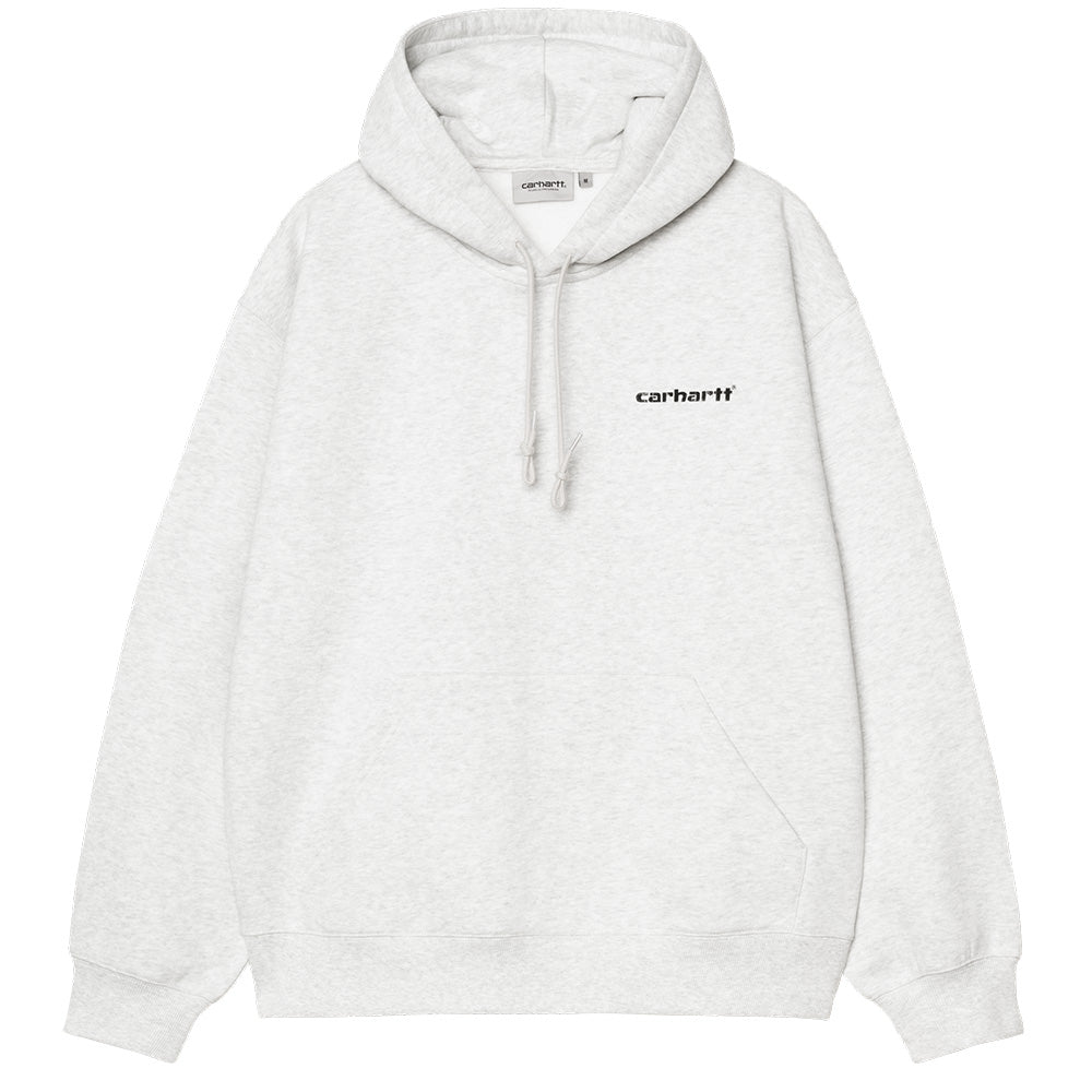 carhartt wip i036054 hooded caps sweat ash heather