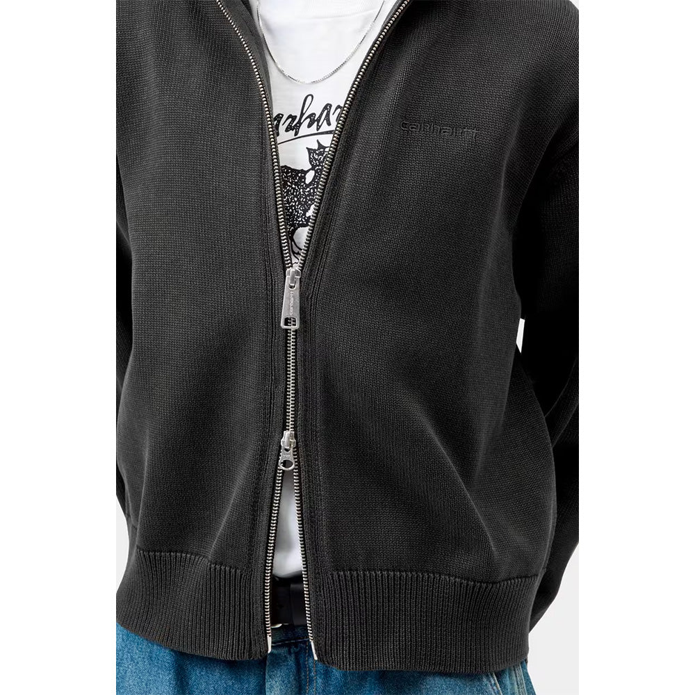 carhartt wip kori sweater black garment dyed