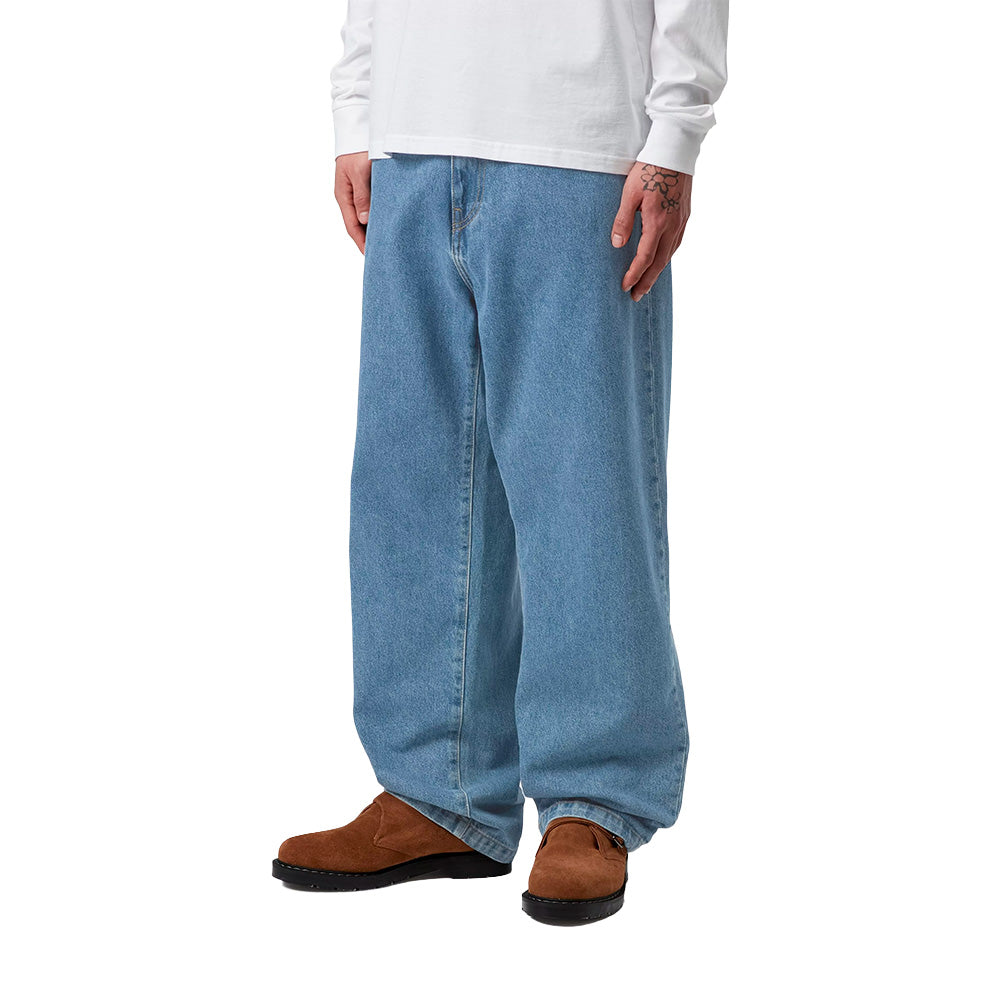 carhartt wip landon pant blue heavy stone wash no length