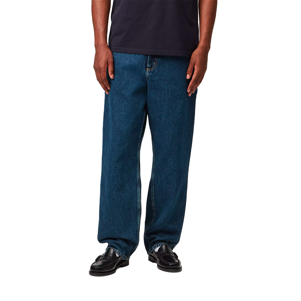 carhartt wip single knee pant blue stone washed l32