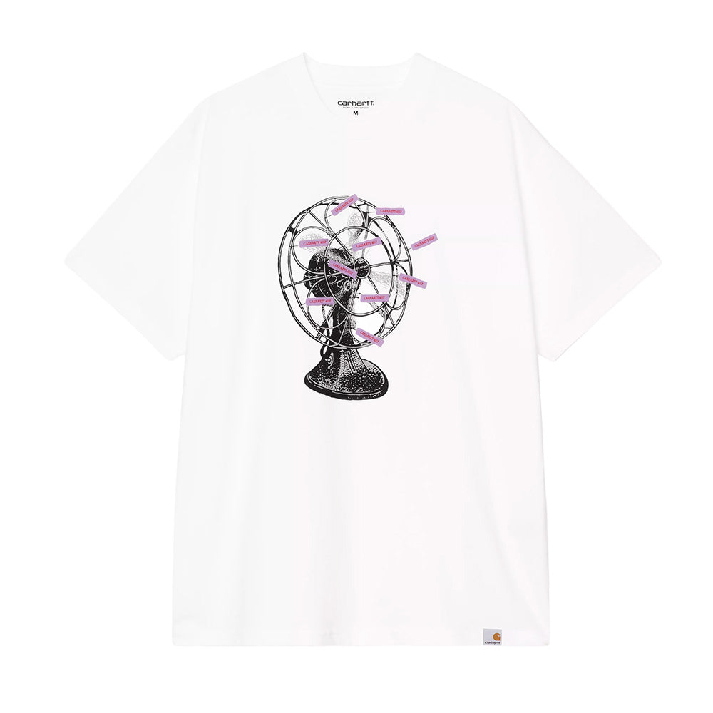 carhartt wip ss fan t shirt white