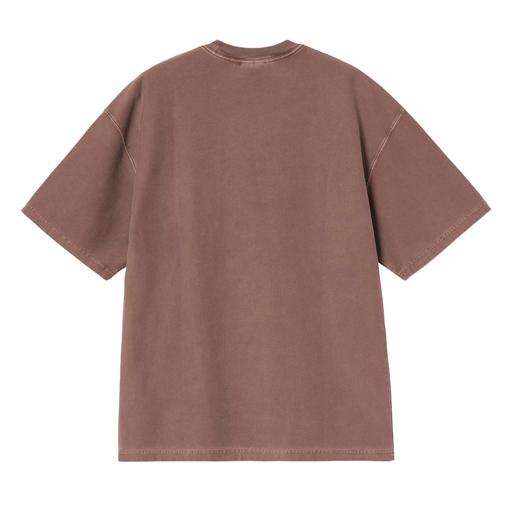 carhartt wip ss loose pocket t shirt tobacco garment dyed