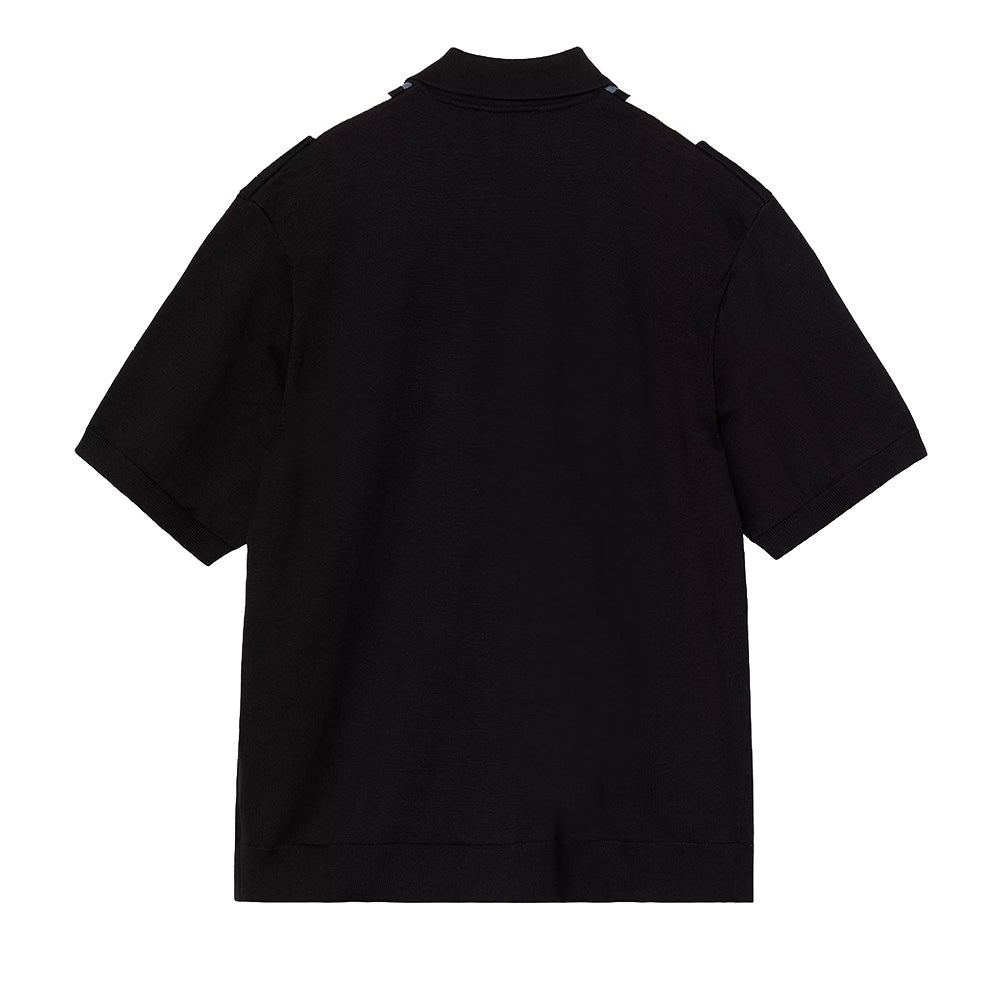 carhartt wip ss mello knit polo mello stripe black