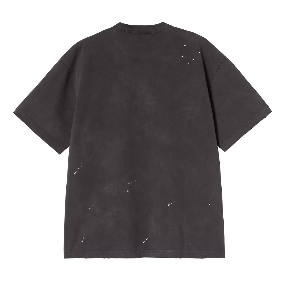 carhartt wip ss painter t shirt black destroy wash splatter