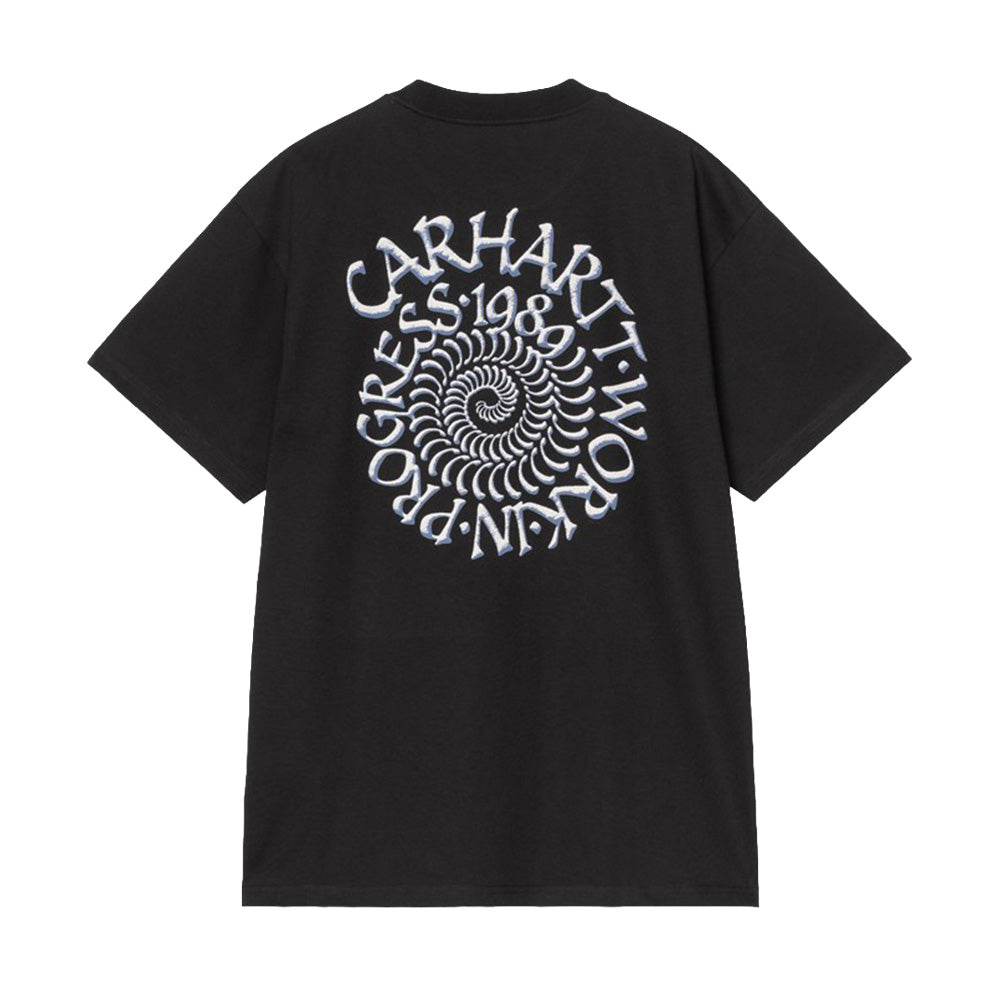 CARHARTT WIP CARHARTT WIP S/S SPIRALS T-SHIRT // BLACK