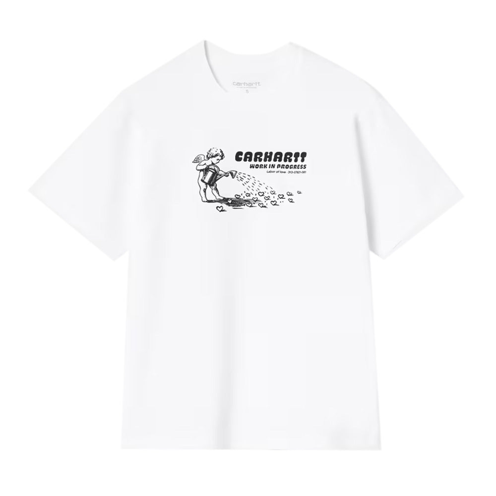 carhartt wip w ss bumper sticker t shirt white