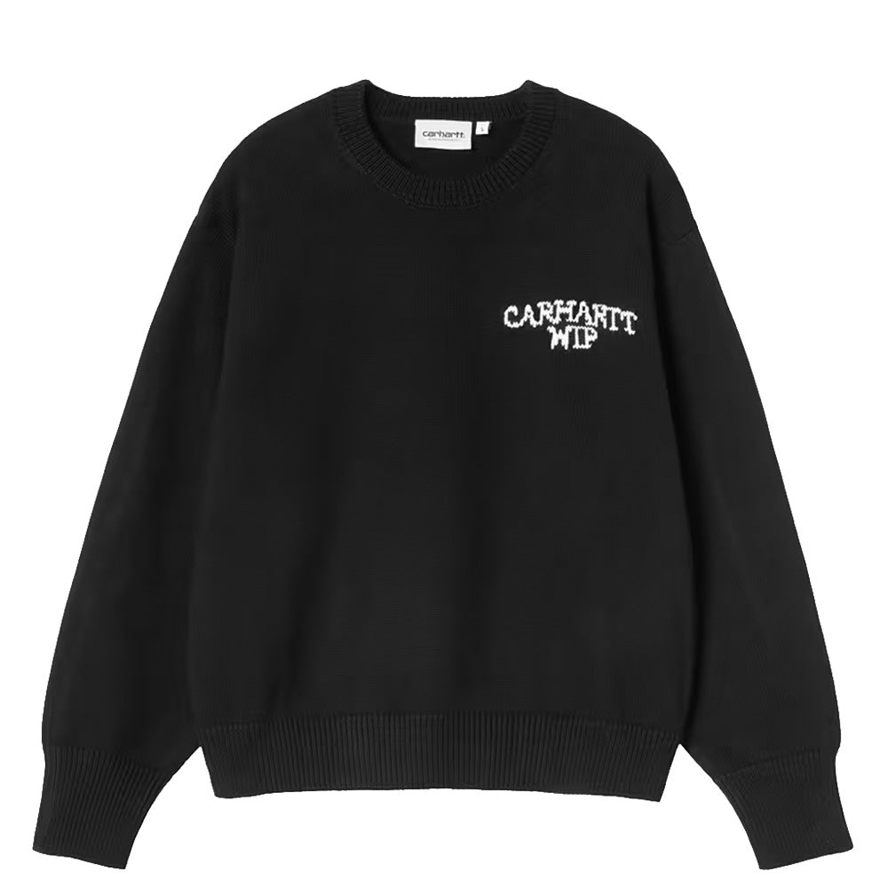 carhartt wip womens hugging cats sweater black
