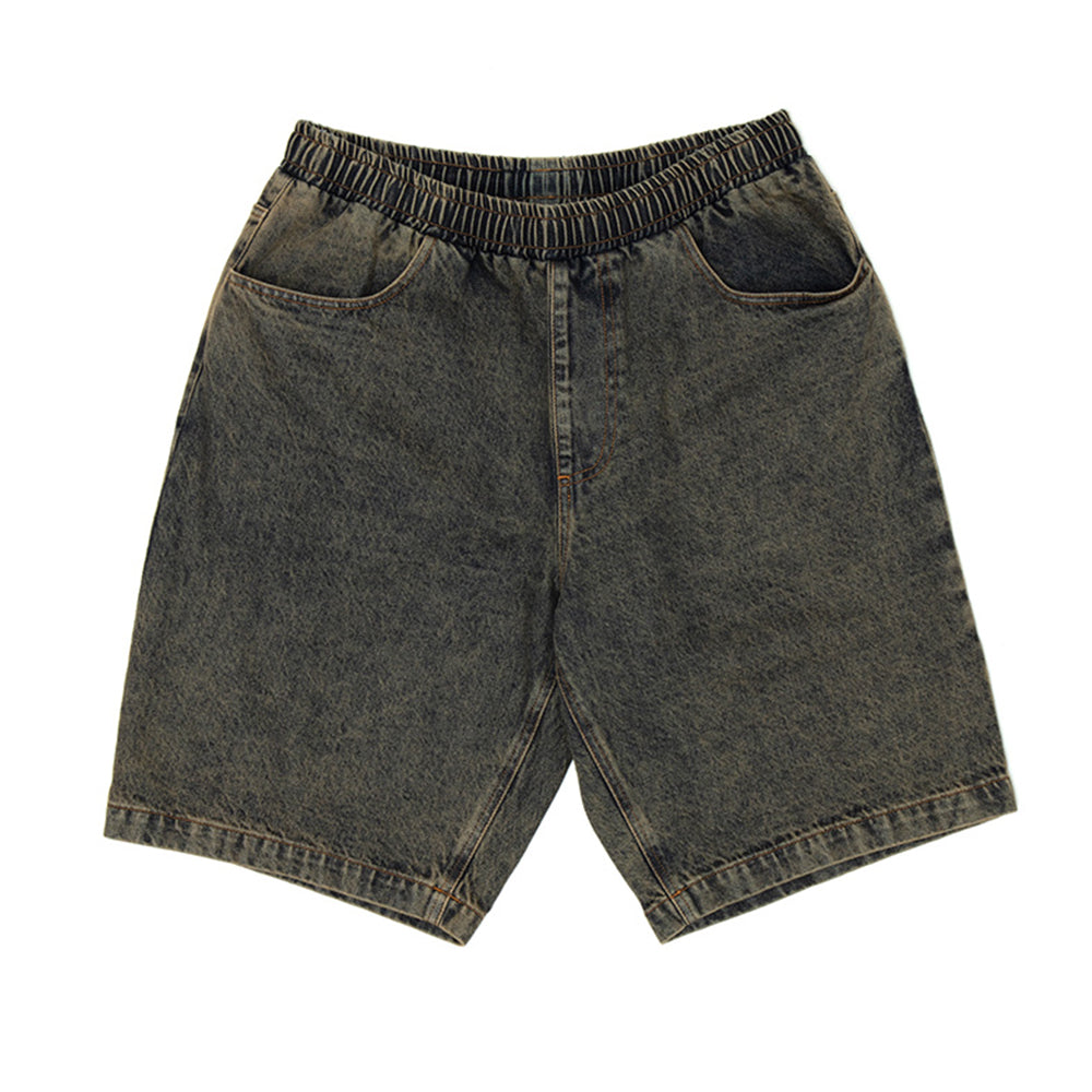 certo dst001 denim shorts rust