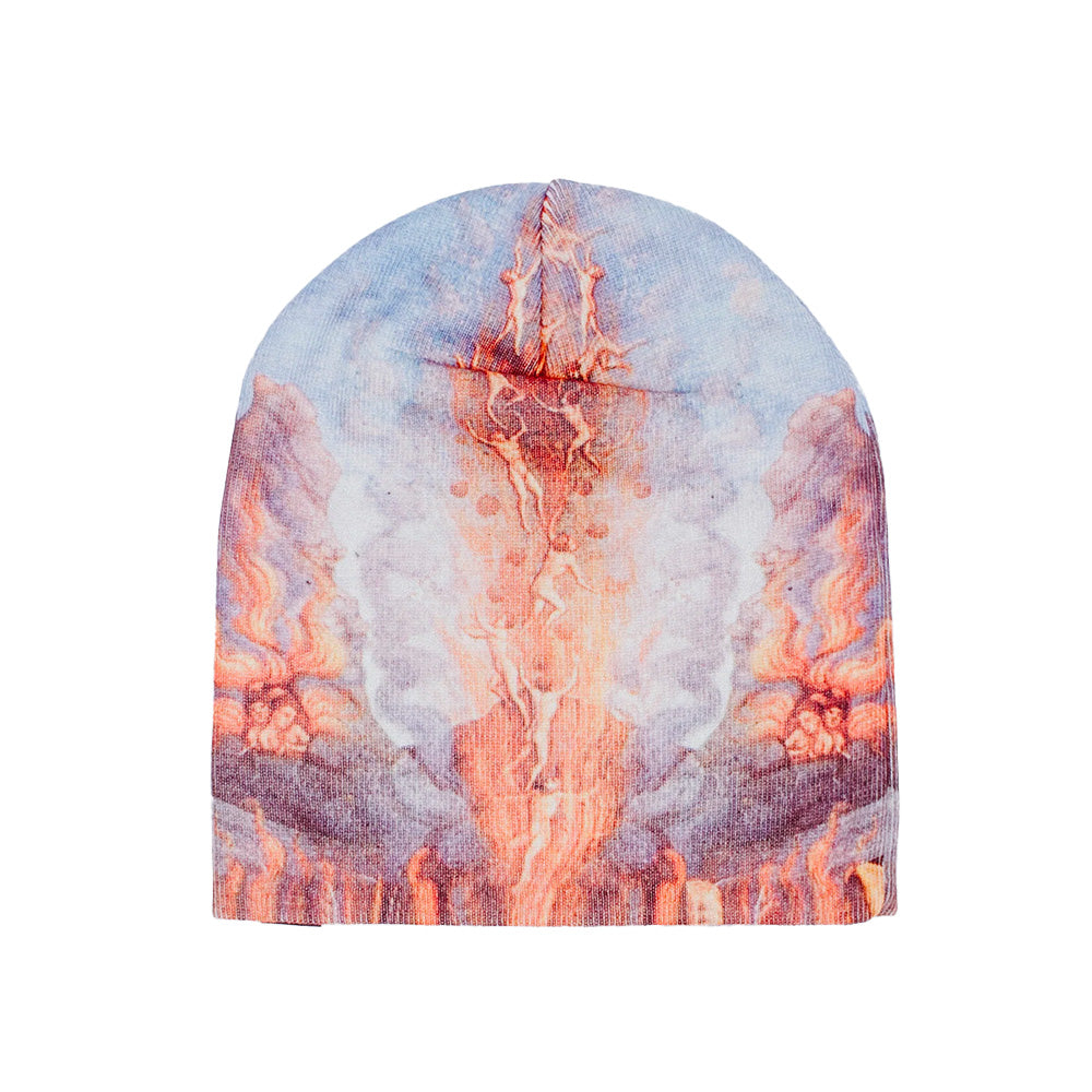 fucking awesome inferno skully beanie aop