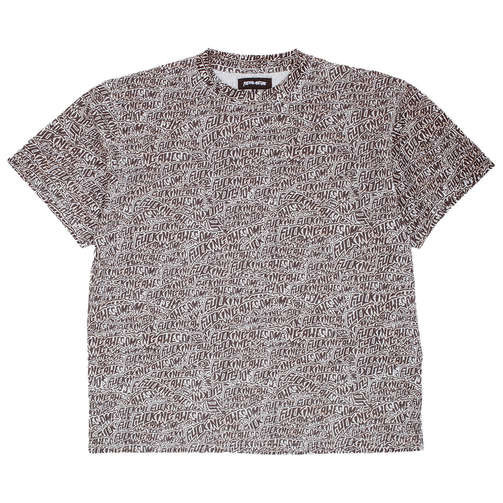 fucking awesome pn25330 burnt sticker stamp tee aop