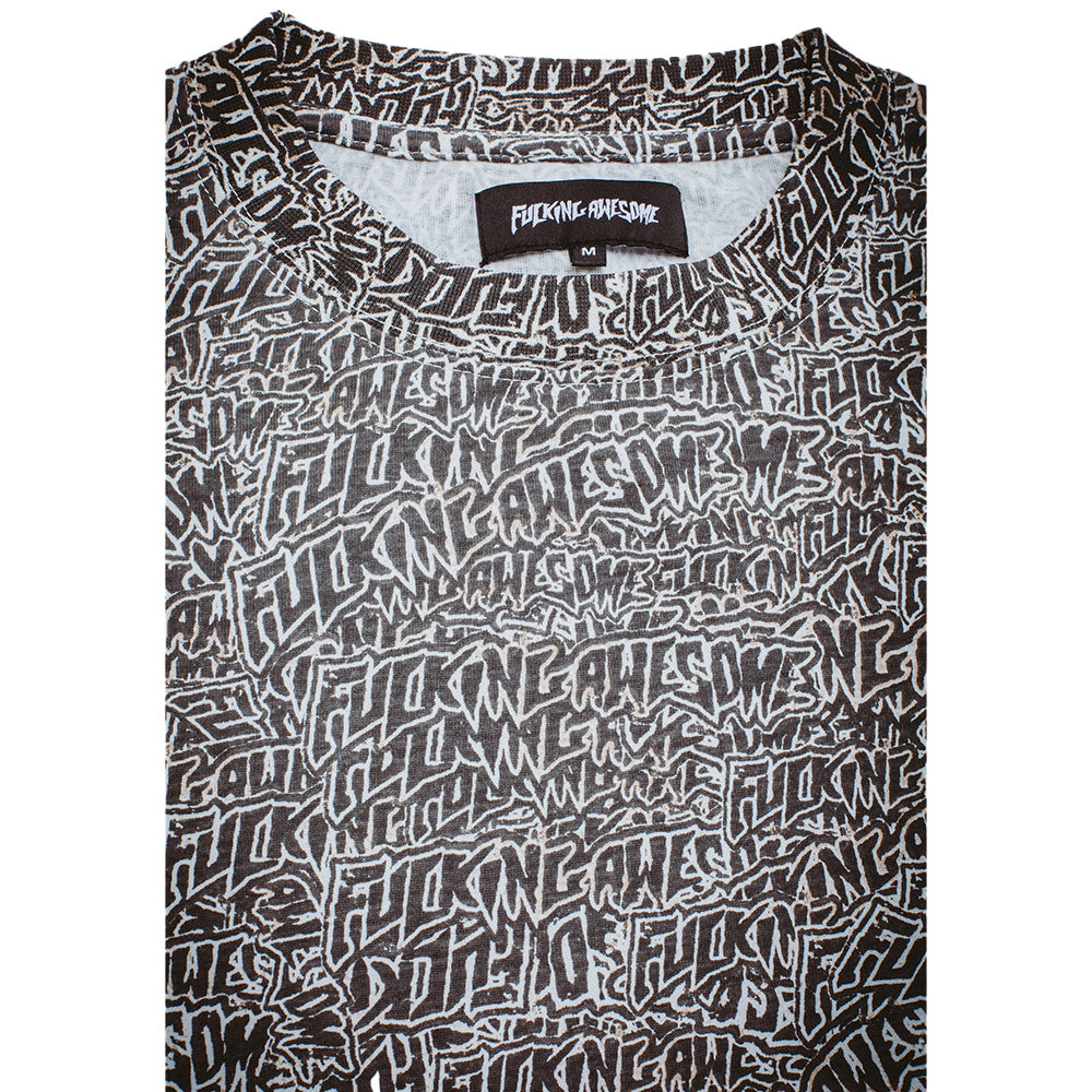 fucking awesome pn25330 burnt sticker stamp tee aop