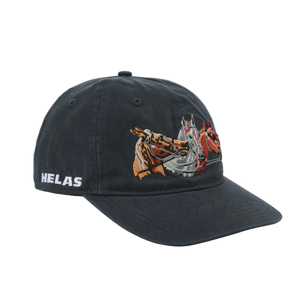 hélas a05s3d1hdwcap01u horses cap navy