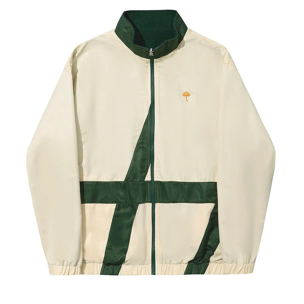 hélas a05s4d1jktspt01 reverso fleece sport jacket off whitegreen