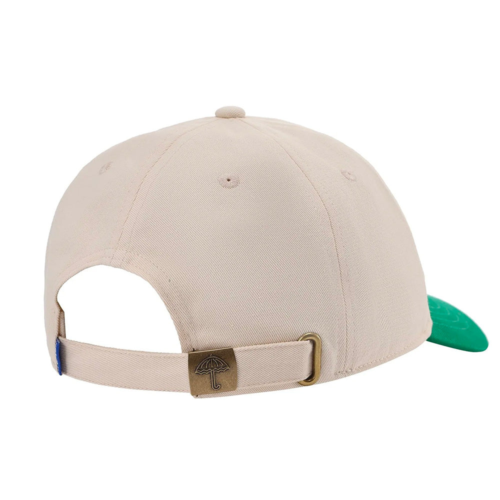 HÉLAS CLASSIC TWO-TONE CAP // BEIGE/GREEN