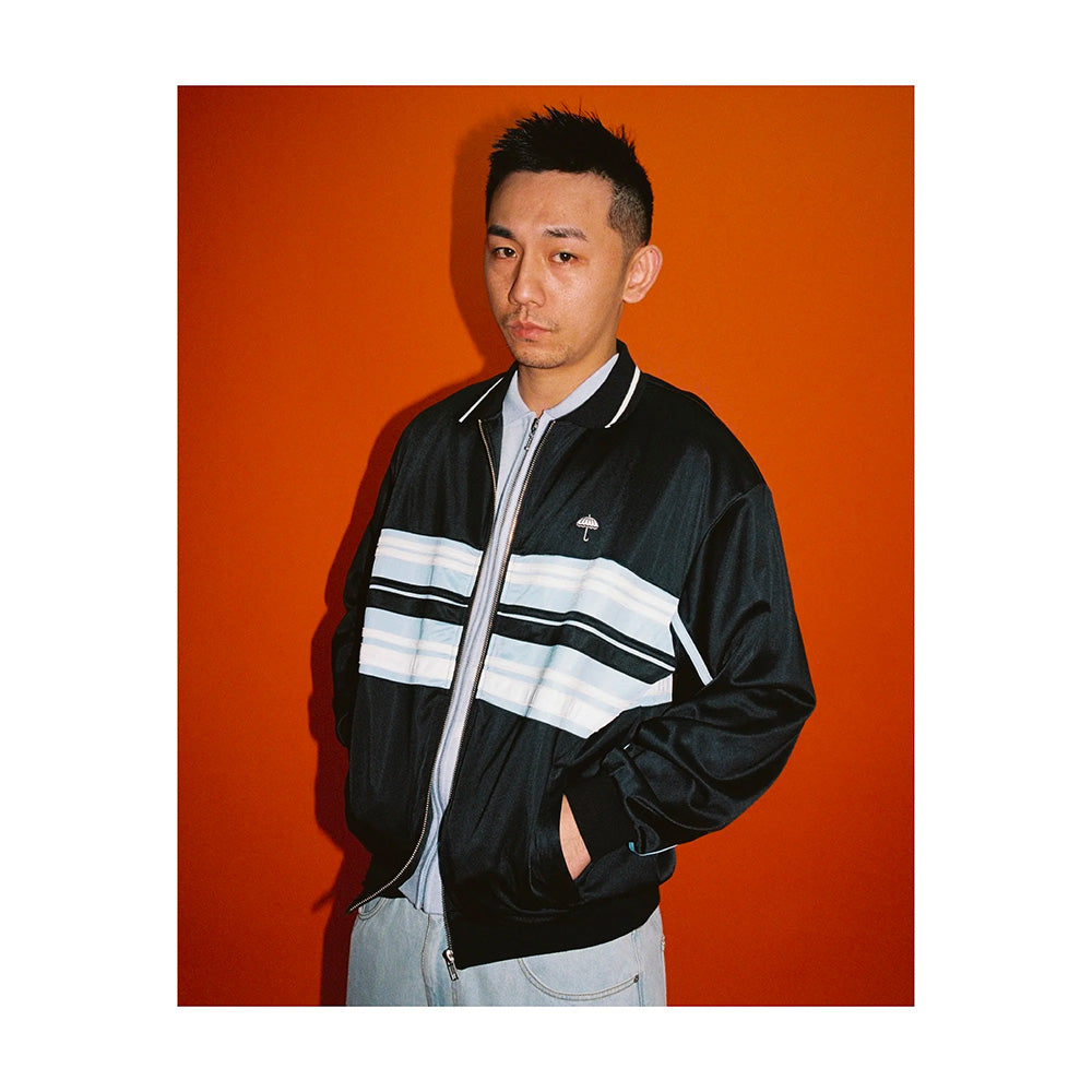 HÉLAS HELAS DETENTE TRACKSUIT JACKET // BLACK