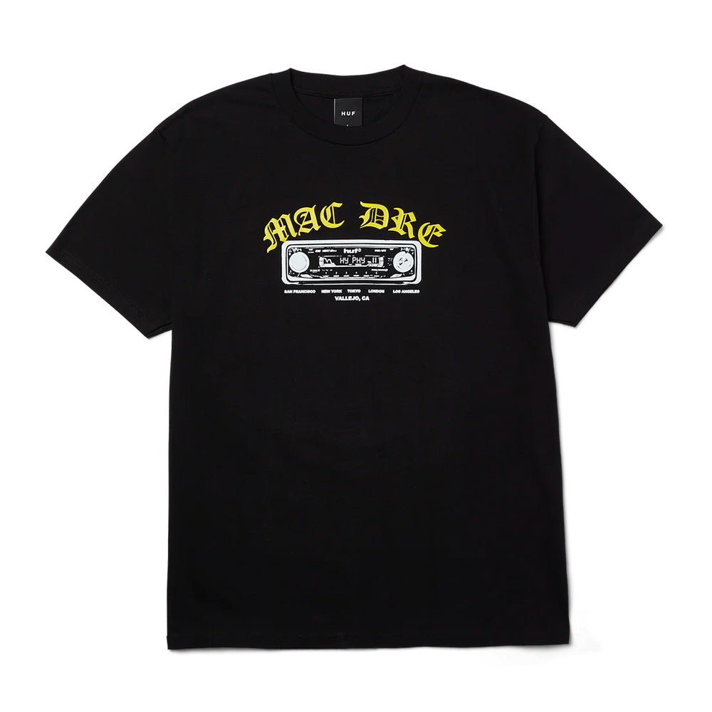 HUF HUF BEST OF MAC DRE SS TEE // BLACK