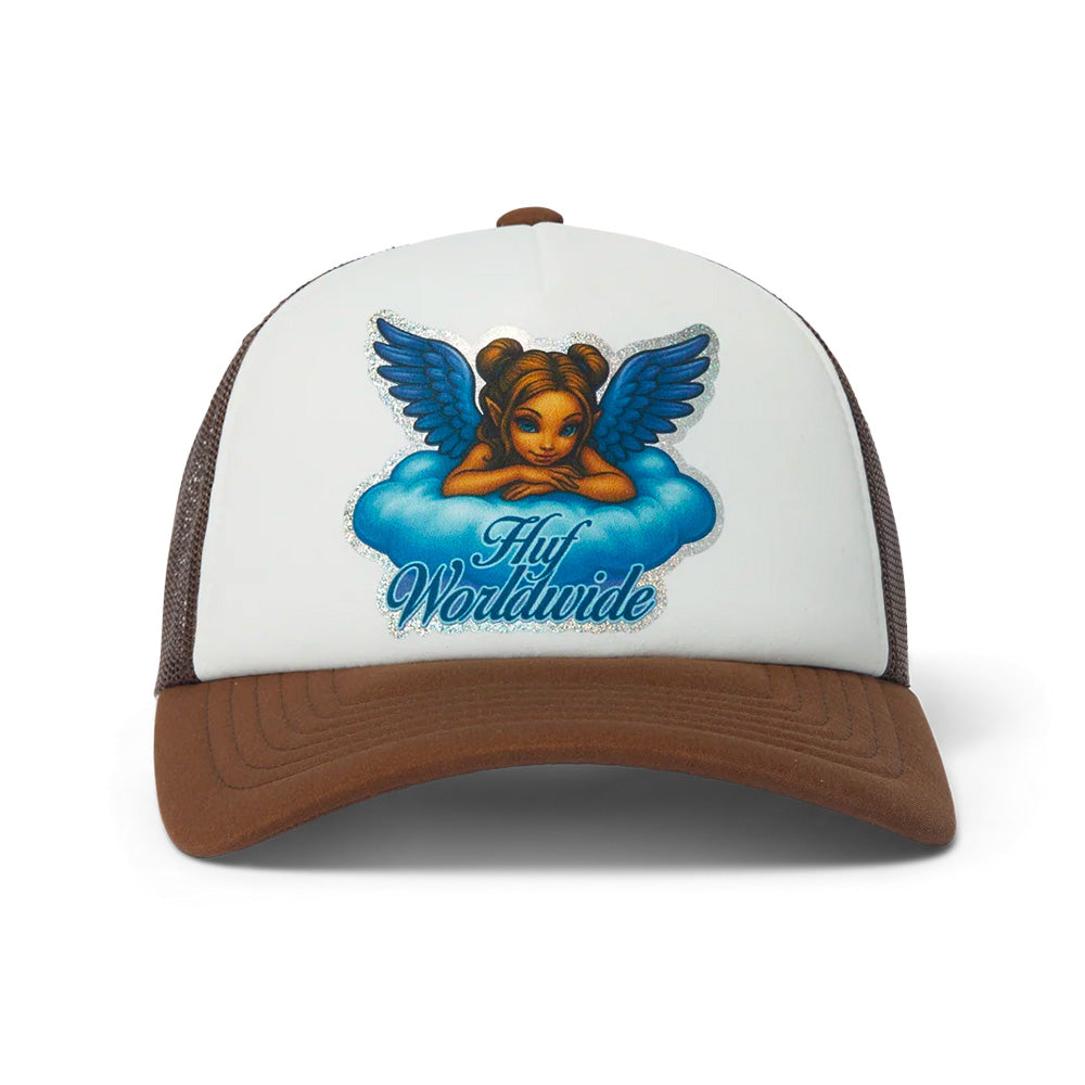HUF HUF BLISS TRUCKER HAT // BROWN