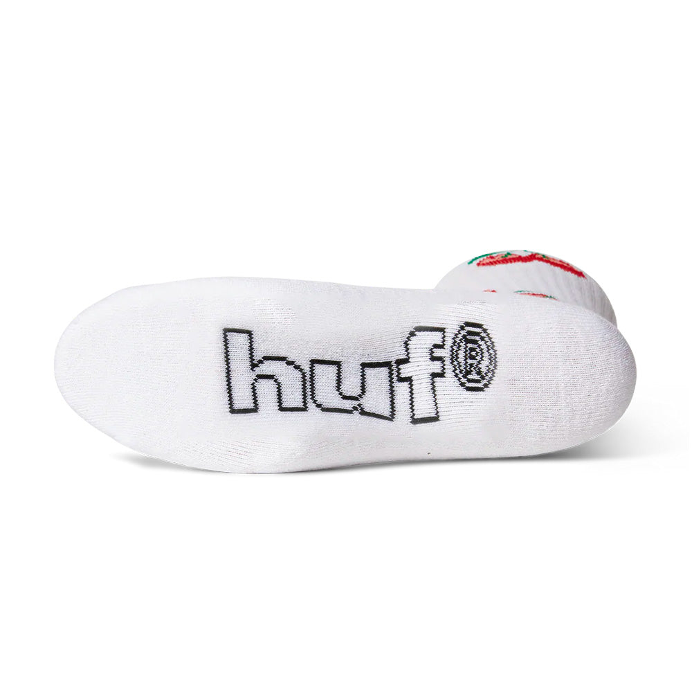 HUF HUF CHERRY BOMB CREW SOCK // WHITE