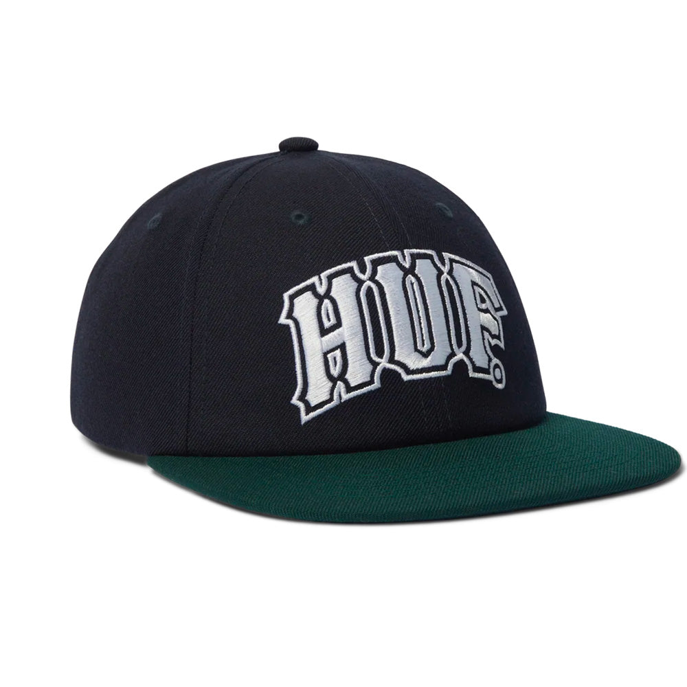 HUF HUF CLASSIC ARCH BRUSHED SNAPBACK // NAVY/GREEN