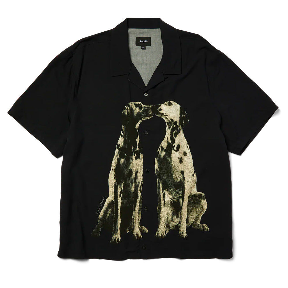 HUF HUF DOGGED SS RESORT SHIRT // BLACK