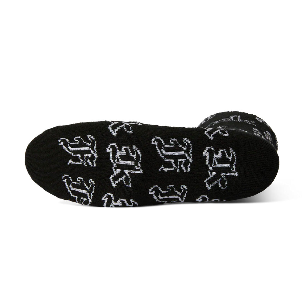 HUF HUF FUCK IT OLD ENGLISH CREW SOCK // BLACK
