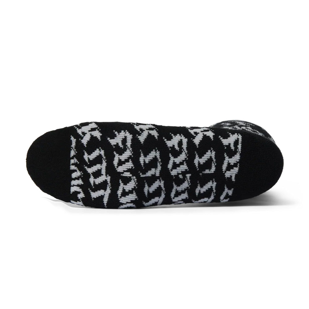HUF HUF FUCK IT OLD STYLE CREW SOCK // BLACK