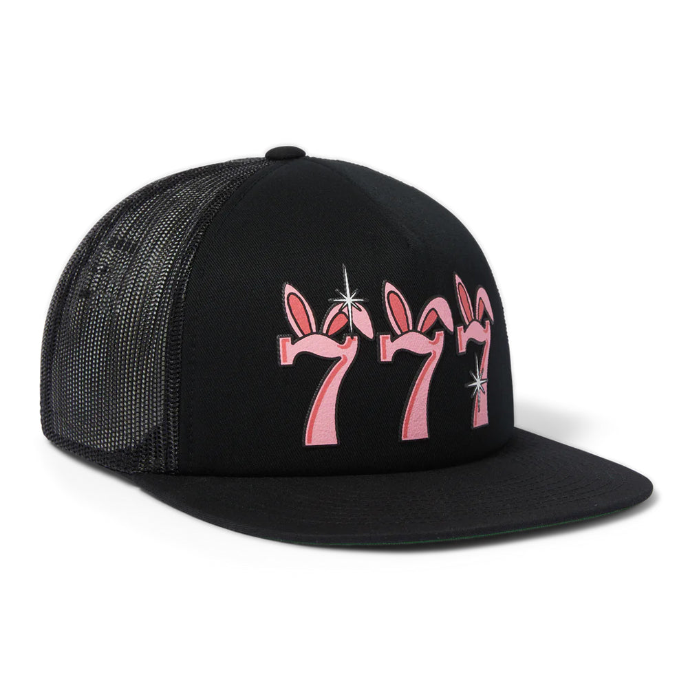 huf freddie gibbs ht00771 triple 7 trucker hat black