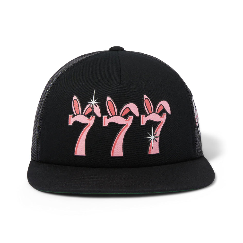huf freddie gibbs ht00771 triple 7 trucker hat black