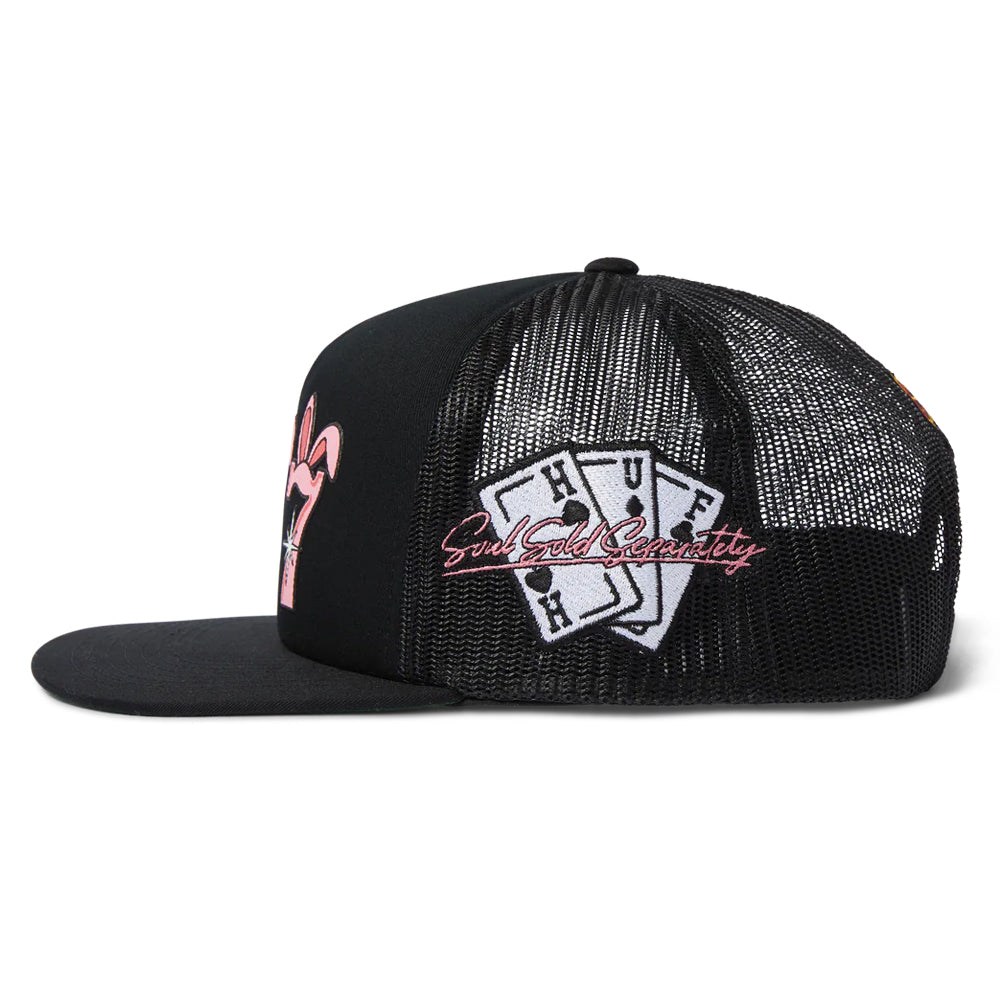huf freddie gibbs ht00771 triple 7 trucker hat black