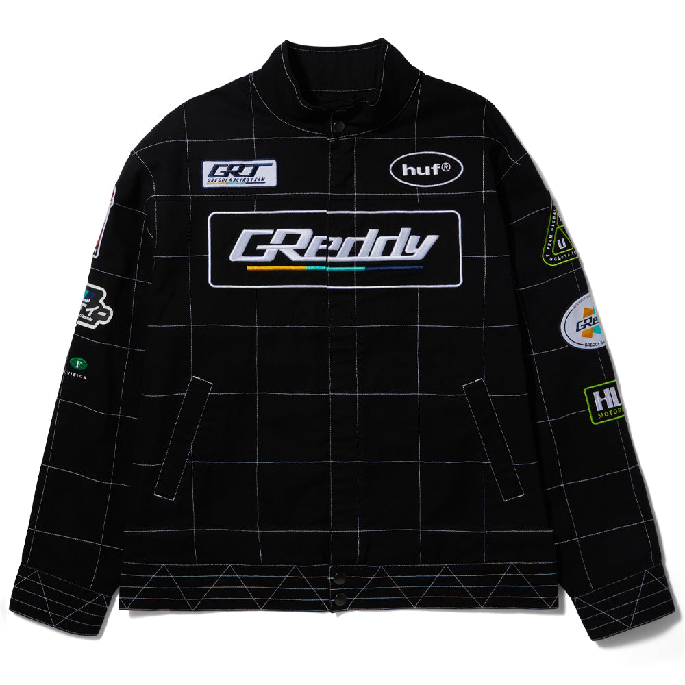 HUF HUF X GREDDY RACING TEAM JACKET // BLACK