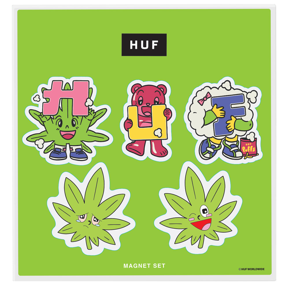 huf kawaii buddy magnets multi ac00929 multi