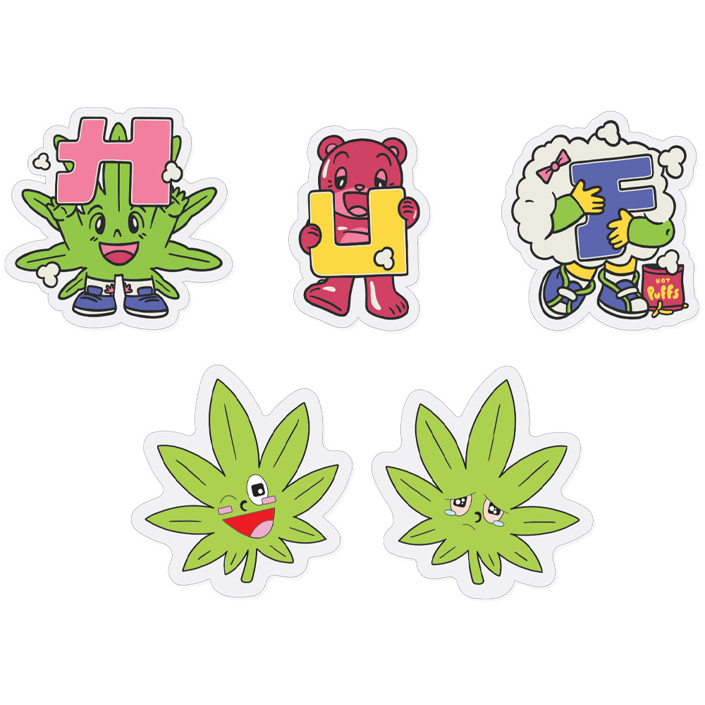huf kawaii buddy magnets multi ac00929 multi
