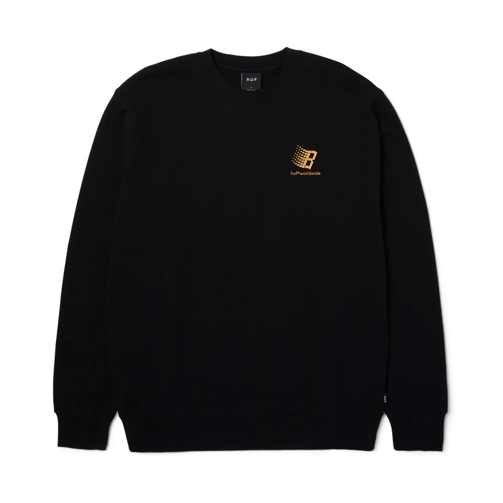 huf pf00746 huf x bronze crewneck black