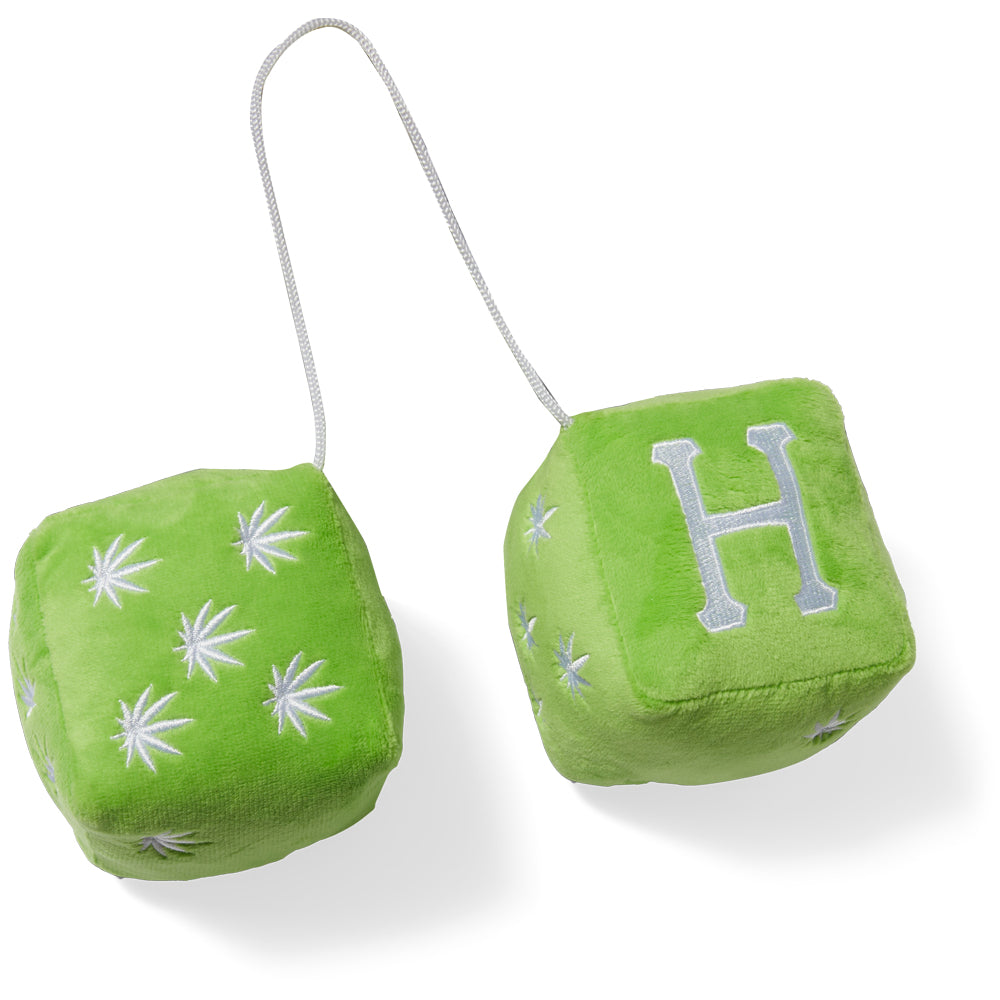 huf plantlife fuzzy dice huf green ac00925 hufgr