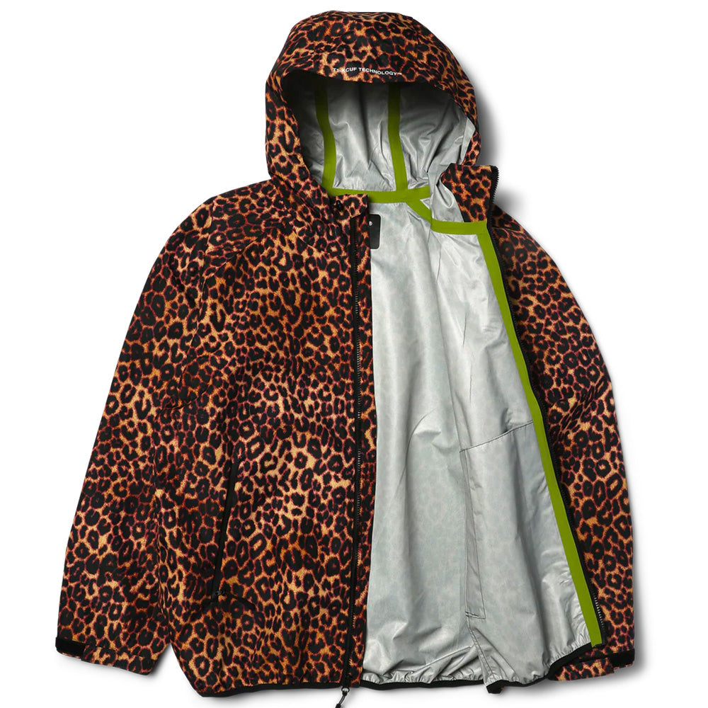 HUF HUF RAINIER PRINTED SHELL JACKET // BROWN
