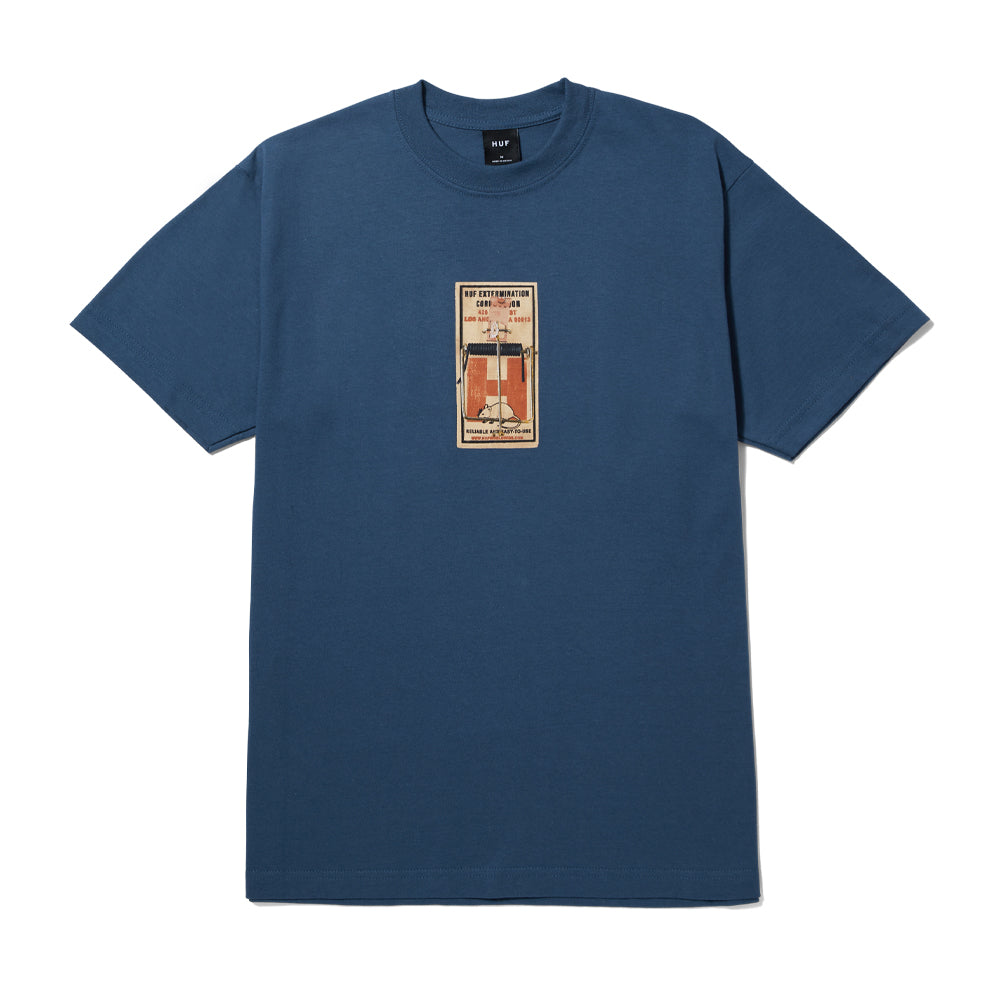 huf rat race s s tee slate blue ts02189 slblu