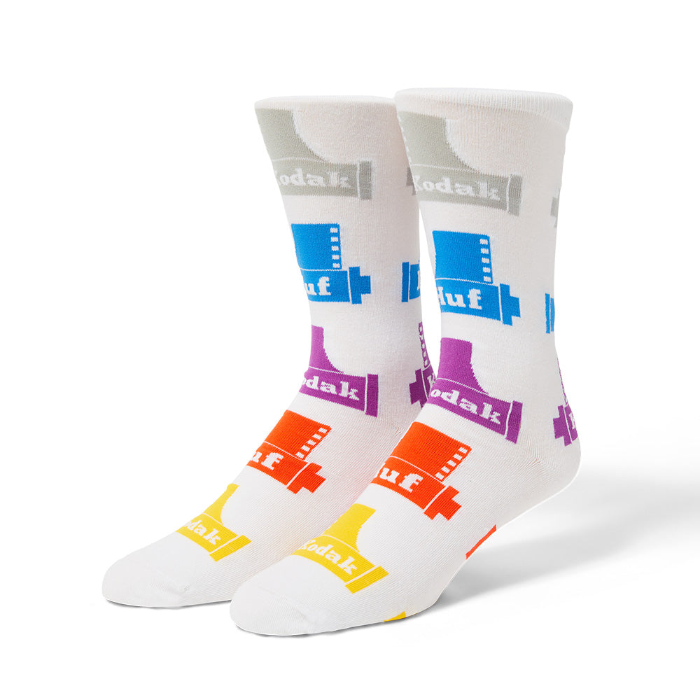 huf sk00899 huf x kodak crew sock white