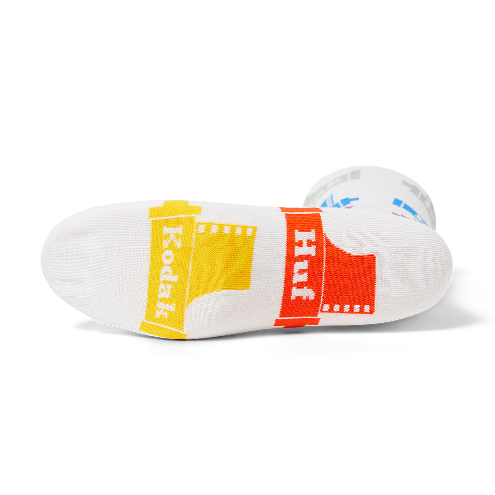 huf sk00899 huf x kodak crew sock white