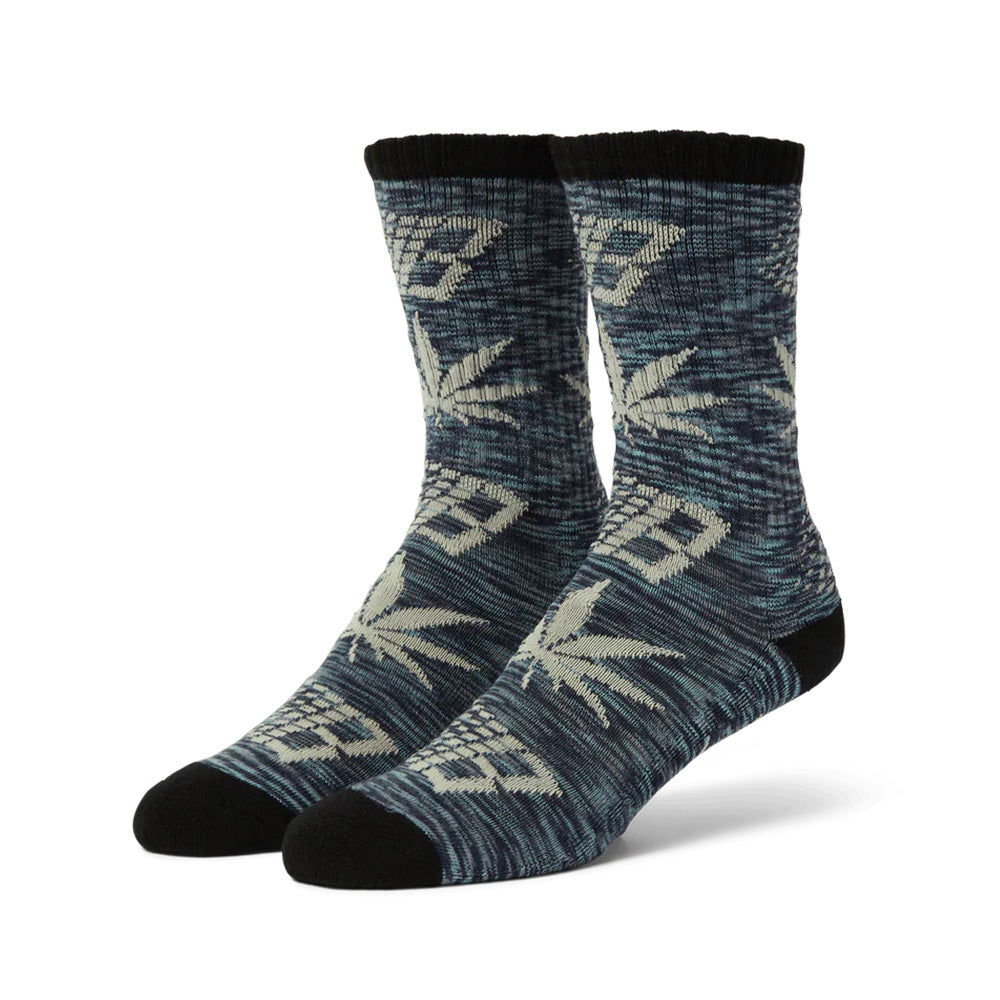 huf sk00900 huf x bronze plantlife marled sock black