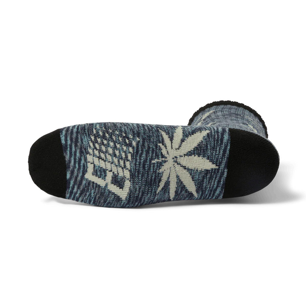 huf sk00900 huf x bronze plantlife marled sock black