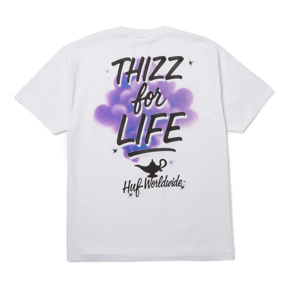 HUF HUF THIZZ FOR LIFE SS TEE // WHITE